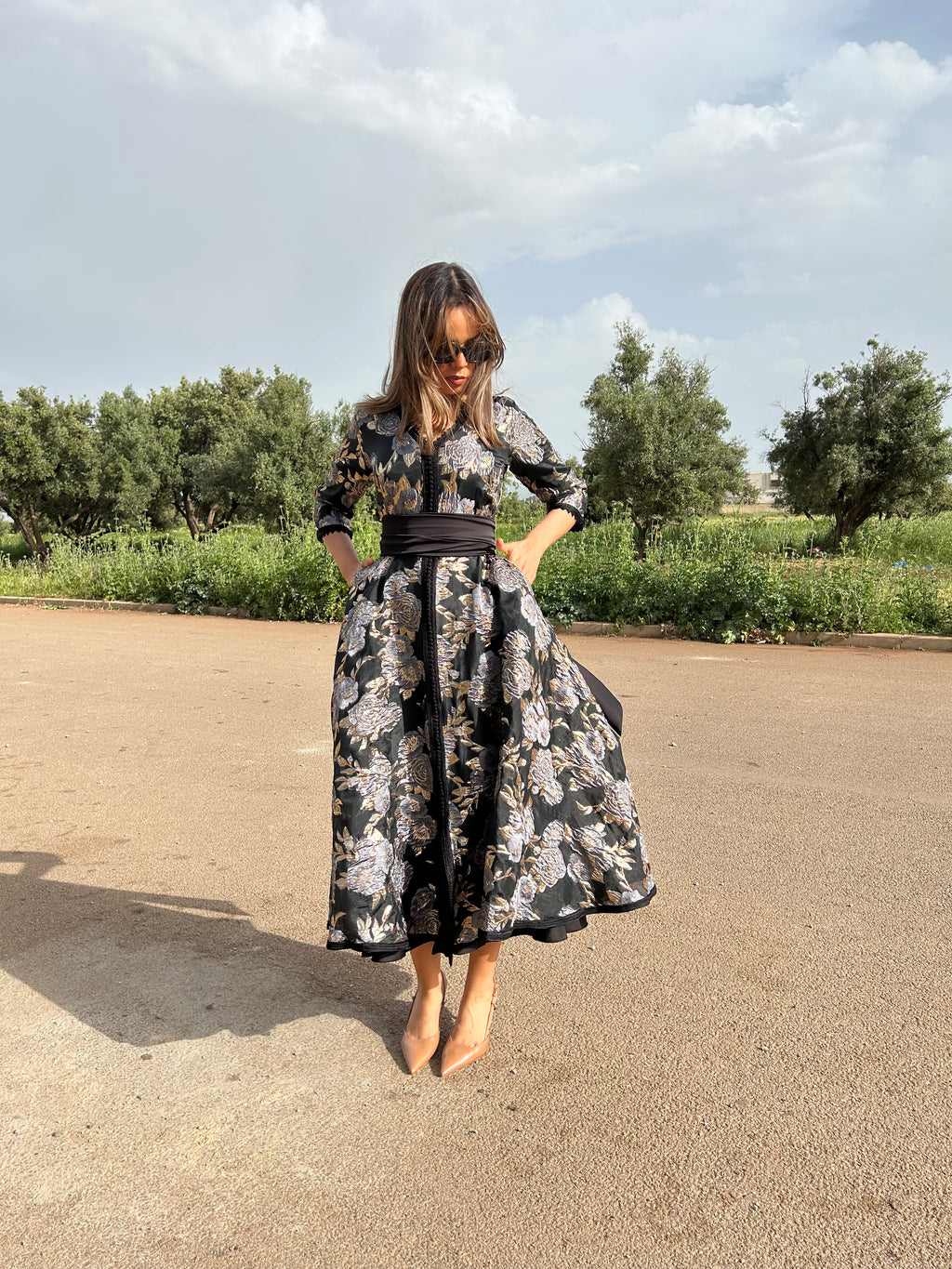 Caftan GOLD noir et doré