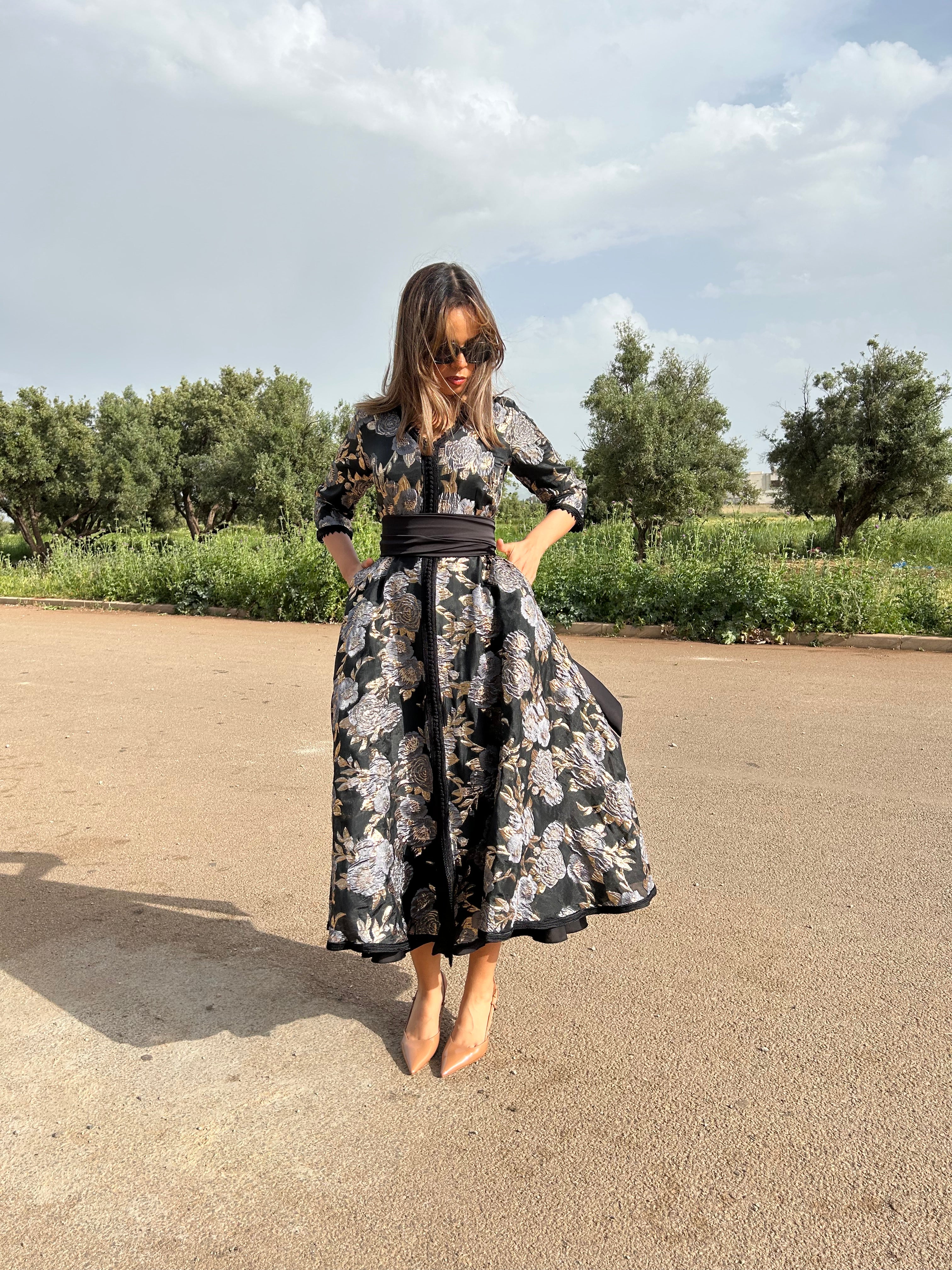 Caftan GOLD noir et doré