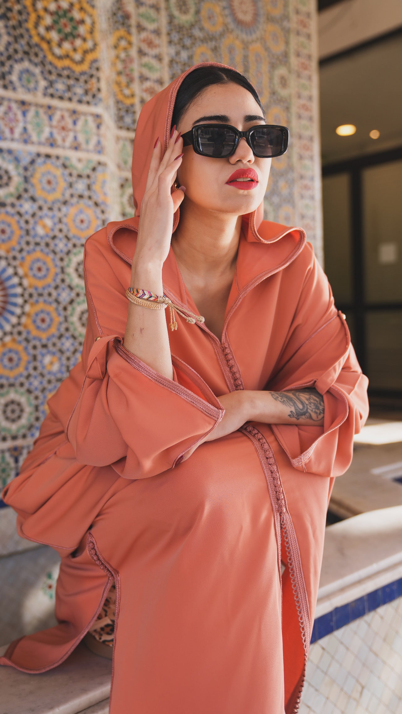 JELABA LEA orange terracotta