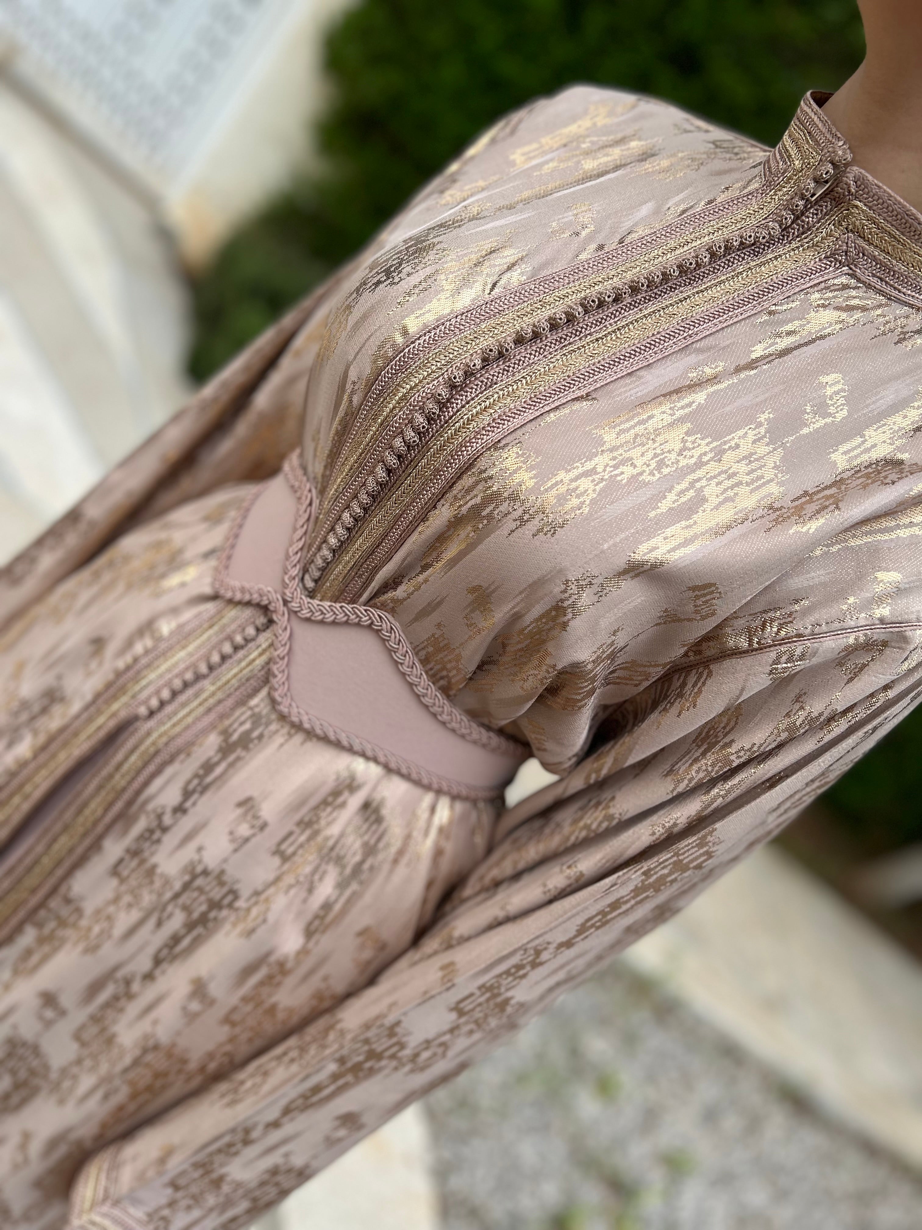 Caftan MAÏSSARA nude rosé
