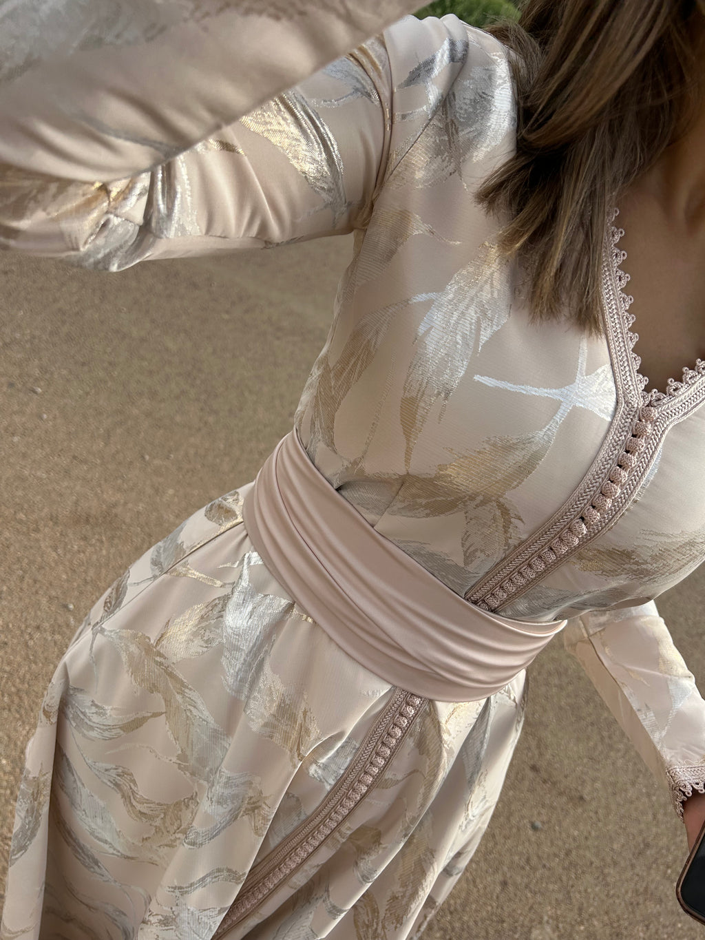 Caftan GOLD beige rosé