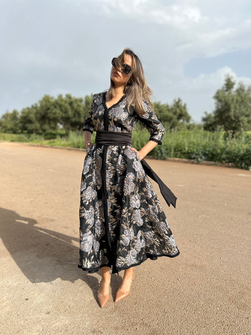 Caftan GOLD noir et doré