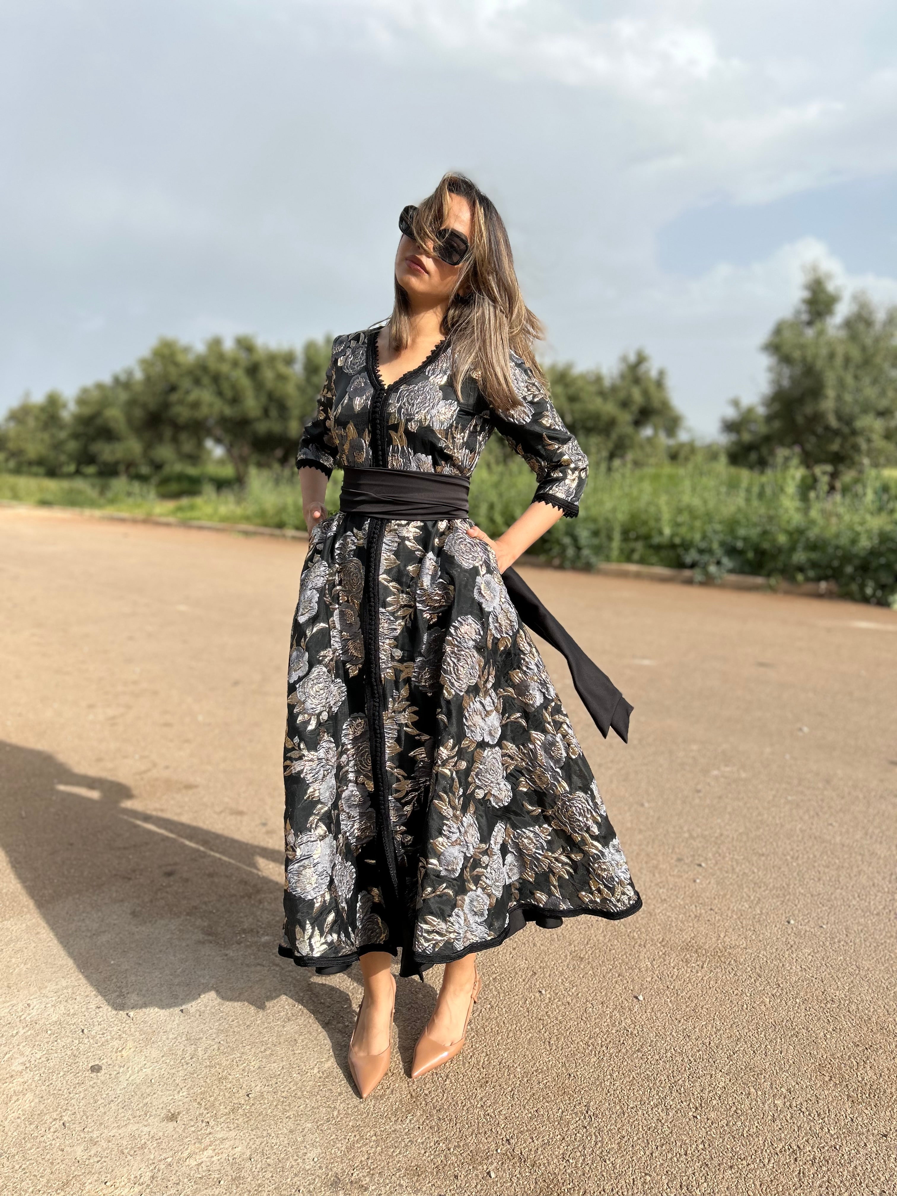 Caftan GOLD noir et doré