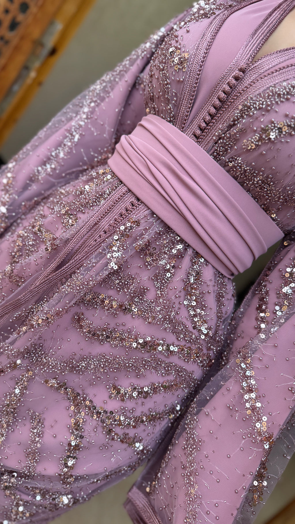 Caftan PERLA vieux rose
