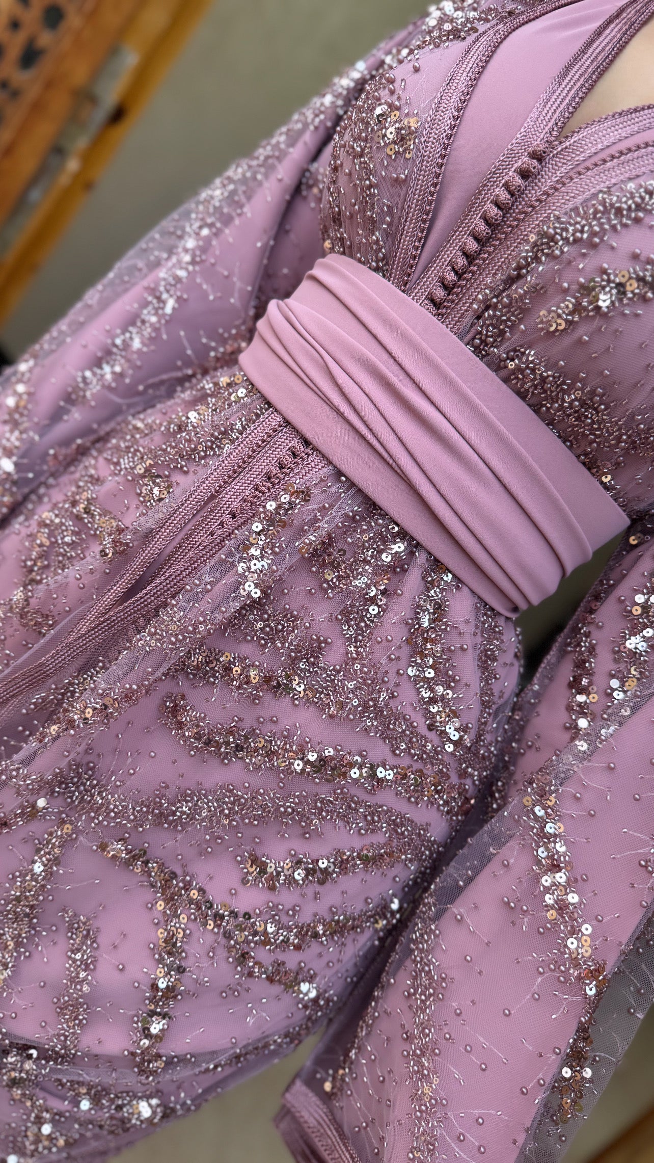 Caftan PERLA vieux rose