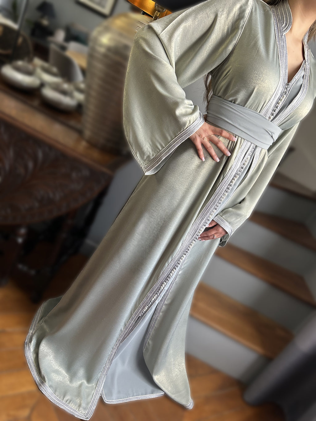 Caftan Montaigne BLEU GRIS