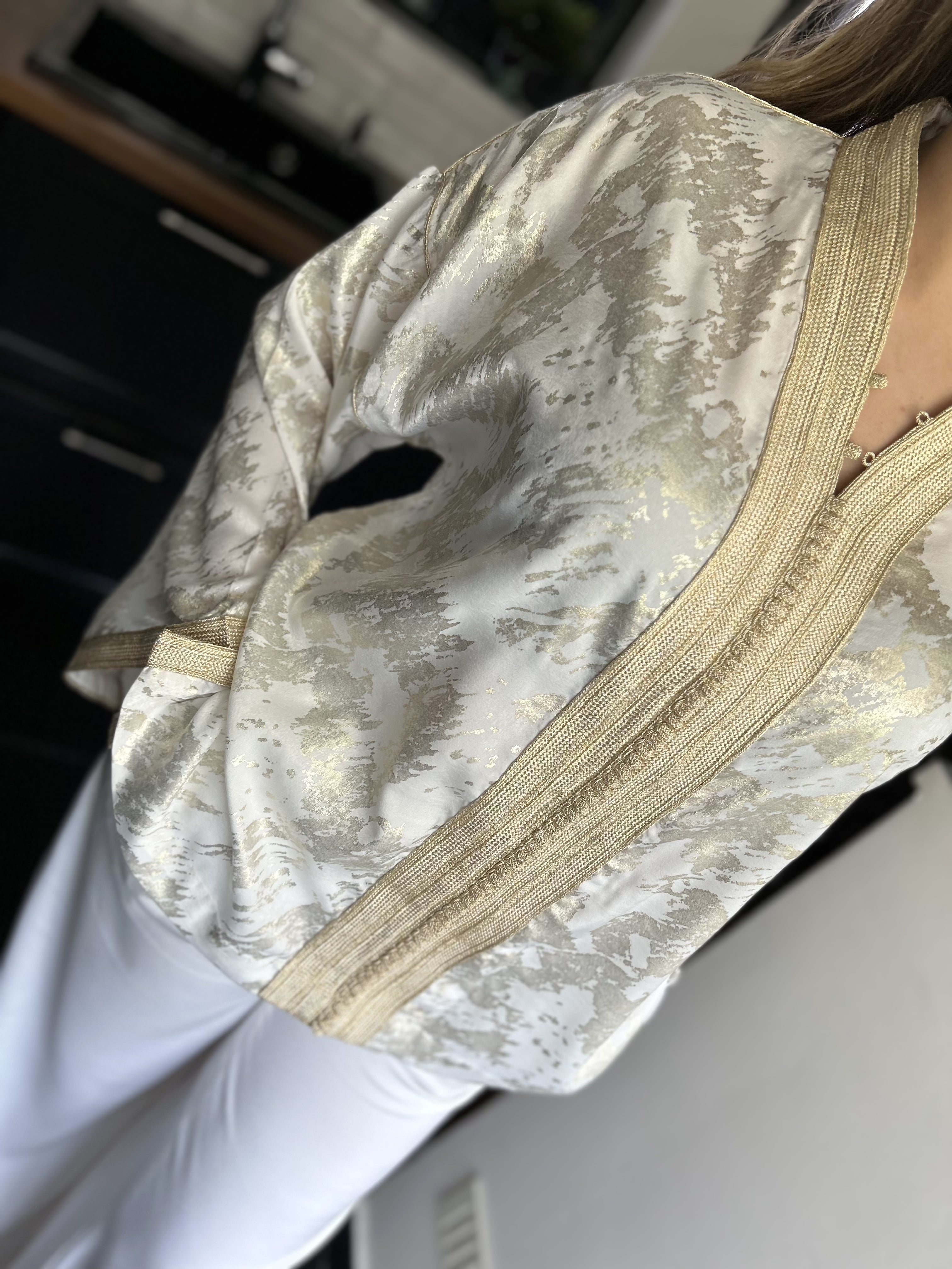 ensemble ASMINA blanc doré