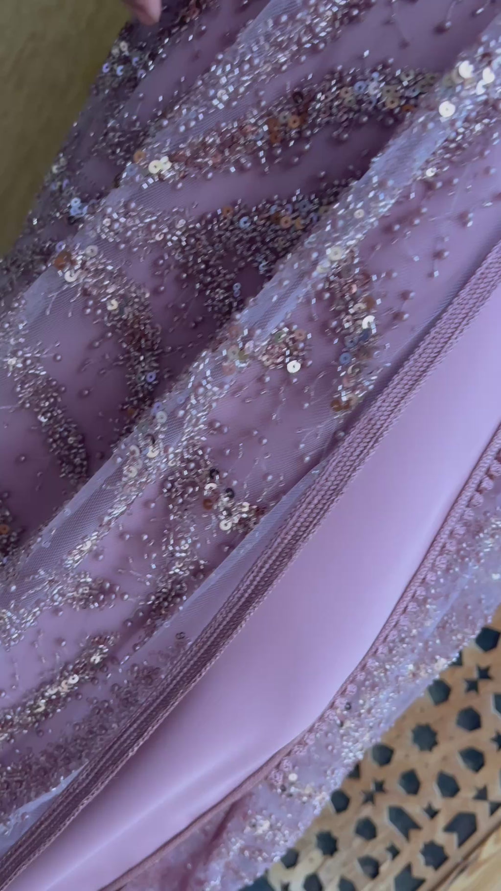 Caftan PERLA vieux rose