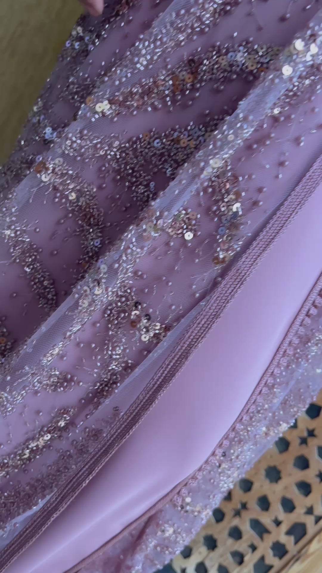 Caftan PERLA vieux rose